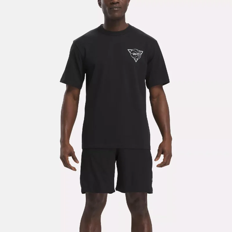 Men's mock - neck t - shirts with a modern and sleek styleBasketball Seasonal Graphic T-Shirt Men's mock - neck t - shirts with a modern and sleek styleBasketball Seasonal Graphic T-Shirt
