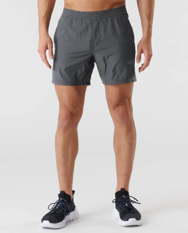 Men's breathable cotton athletic shorts for intense workoutsBishop Short Charcoal Gray Men's breathable cotton athletic shorts for intense workoutsBishop Short Charcoal Gray