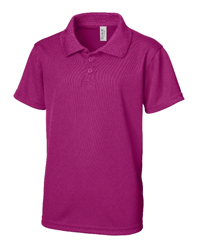 Men's button - front t - shirts with a unique artistic printClique Spin Youth Polo