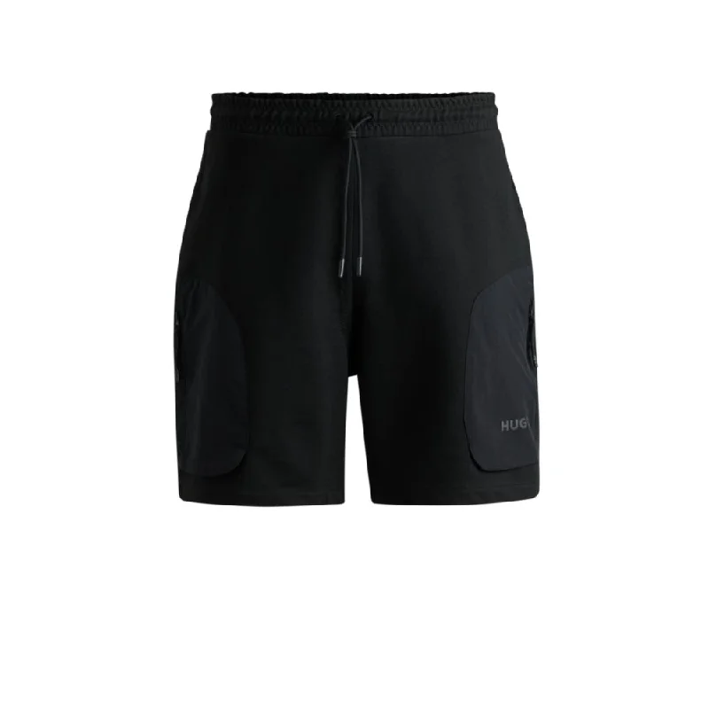 Men's flat - front chino shorts for semi - formal summer eventsCotton-terry relaxed-fit shorts with logo print Men's flat - front chino shorts for semi - formal summer eventsCotton-terry relaxed-fit shorts with logo print