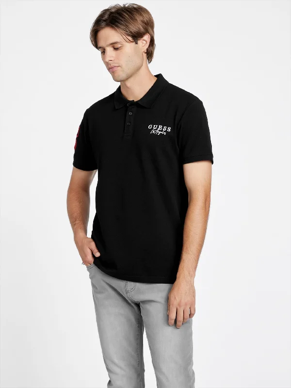 Men's tie - dye t - shirts with a bohemian styleEco Aidan Polo