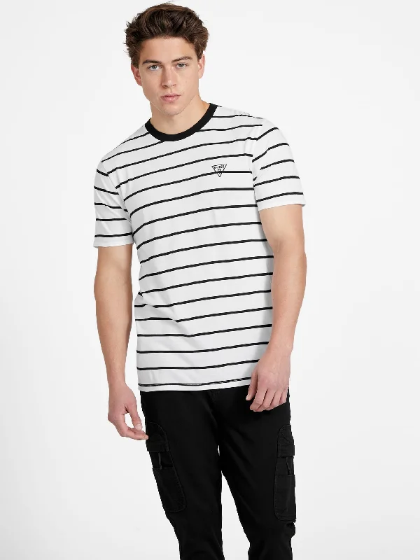 Men's v - neck muscle t - shirts for a body - building aestheticEco Larry Striped Tee Men's v - neck muscle t - shirts for a body - building aestheticEco Larry Striped Tee