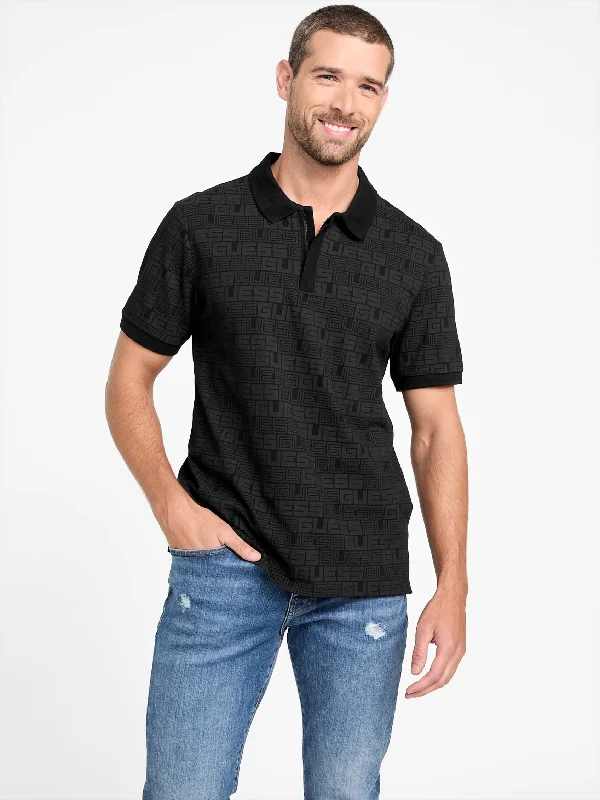 Men's mock - neck t - shirts with a modern and sleek styleEco Paco Logo Polo