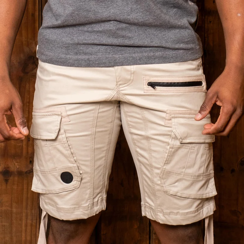 Men's camo print cargo shorts for outdoor adventuresExpedition Short 23-24 Stone
