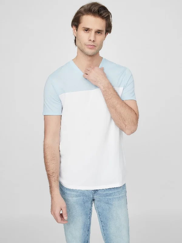 Men's polo t - shirts with a contrast collar for a preppy lookGanton Marled V-Neck Tee Men's polo t - shirts with a contrast collar for a preppy lookGanton Marled V-Neck Tee