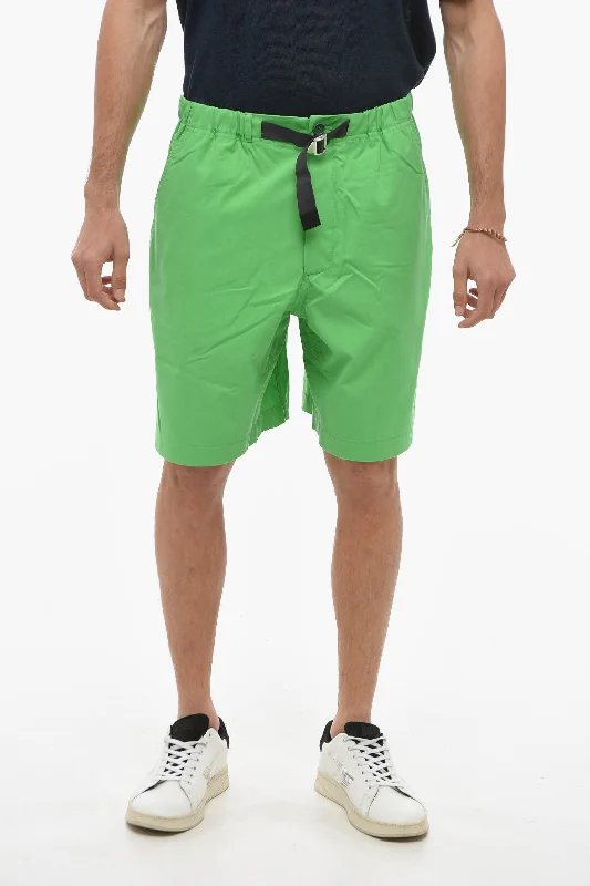 Men's neon - colored athletic shorts for high - visibility workoutsKenzo Cotton Shorts With Buckle Men's neon - colored athletic shorts for high - visibility workoutsKenzo Cotton Shorts With Buckle