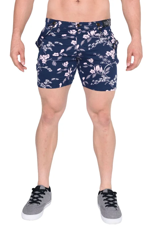 Men's moisture - wicking performance shorts for sweaty outdoor activitiesZain Blue Blossom Short Men's moisture - wicking performance shorts for sweaty outdoor activitiesZain Blue Blossom Short