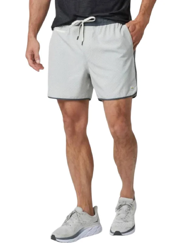Men's button - fly denim work shorts for durability on the jobMen's Banks 5" Short In Sky Grey Micro Dot Men's button - fly denim work shorts for durability on the jobMen's Banks 5" Short In Sky Grey Micro Dot