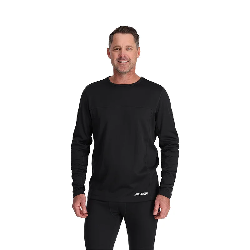 Men's plus - size pocket t - shirts with a classic lookMens Charger Crew - Black
