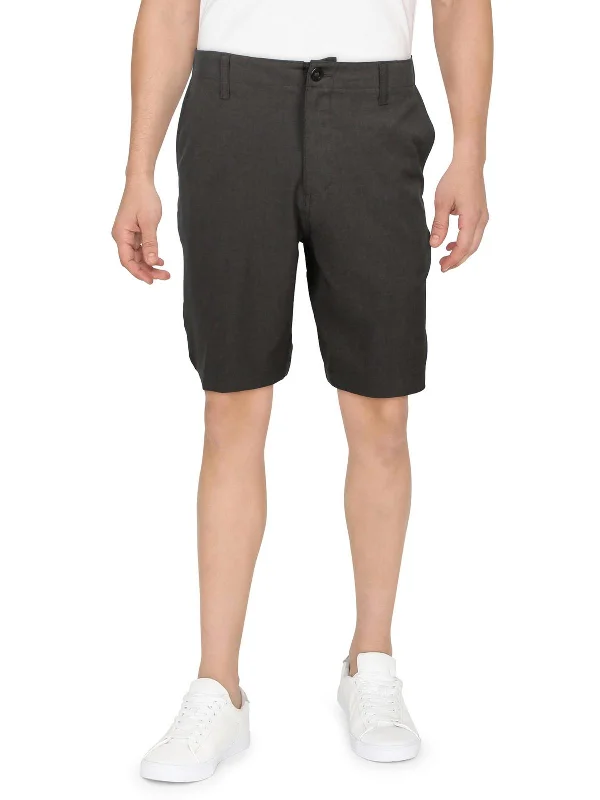 Men's breathable cotton athletic shorts for intense workoutsMens Heathered Short Flat Front Men's breathable cotton athletic shorts for intense workoutsMens Heathered Short Flat Front