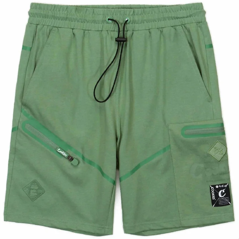 Men's high - waisted swim shorts with UPF protection for beach vacationsMen's Key Largo Dri Fit Jersey Shorts In Olive Men's high - waisted swim shorts with UPF protection for beach vacationsMen's Key Largo Dri Fit Jersey Shorts In Olive