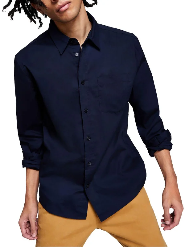 Men's lightweight performance t - shirts for running marathonsMens Poplin Collared Button-Down Shirt Men's lightweight performance t - shirts for running marathonsMens Poplin Collared Button-Down Shirt