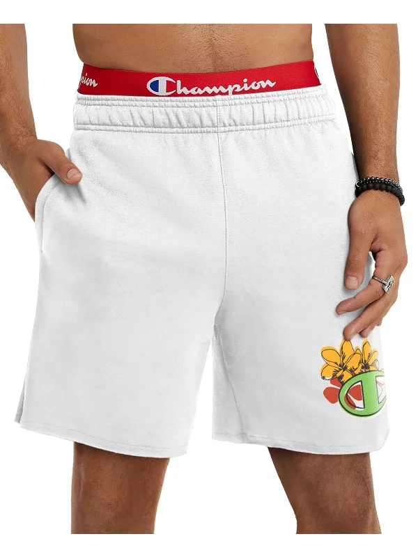 Men's zip - pocket canvas shorts for added functionality during travelMens Standard Fit Logo Flat Front Men's zip - pocket canvas shorts for added functionality during travelMens Standard Fit Logo Flat Front