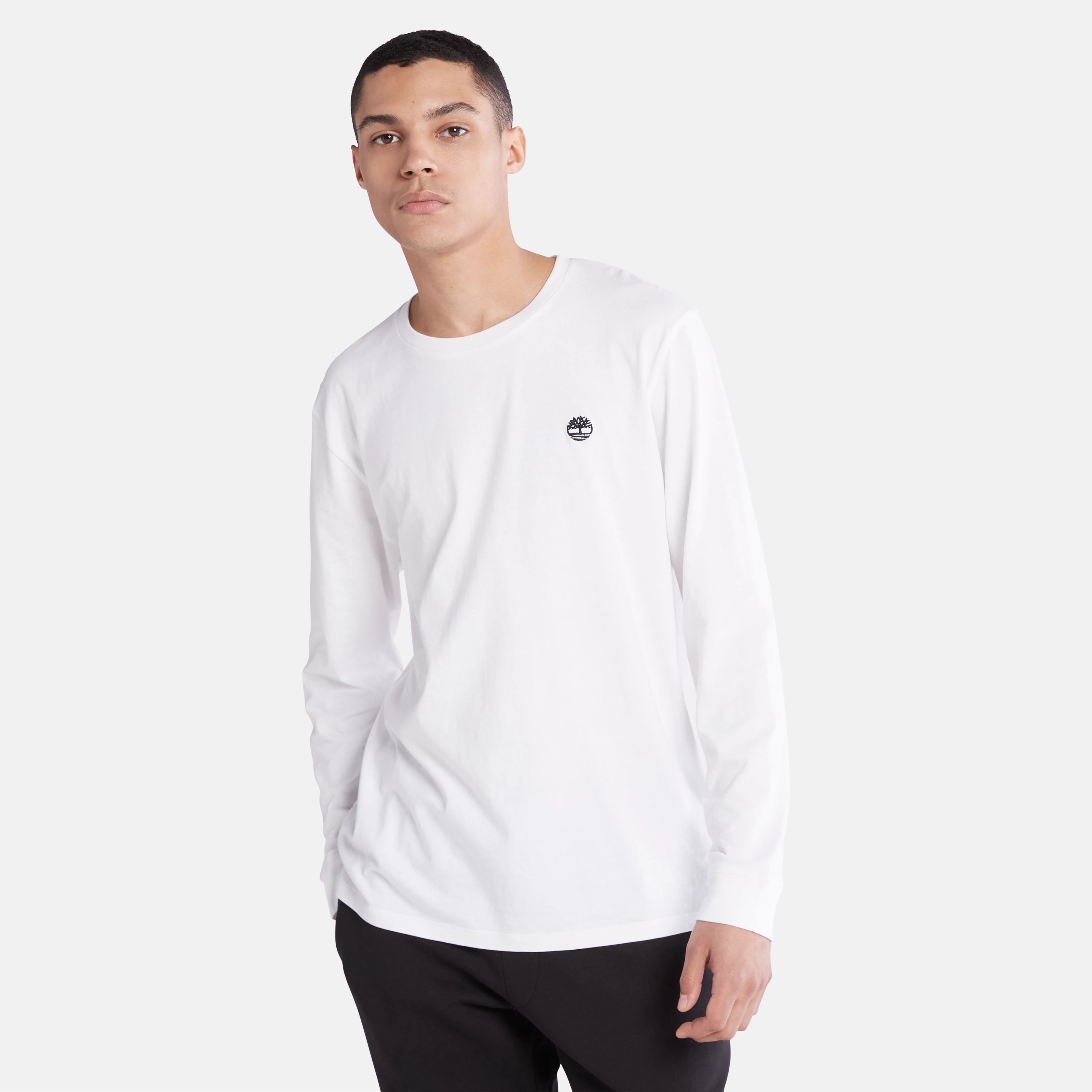 Men's slim - fit graphic t - shirts with vintage rock band printsMen's Tree-Logo Long-Sleeve T-Shirt Men's slim - fit graphic t - shirts with vintage rock band printsMen's Tree-Logo Long-Sleeve T-Shirt