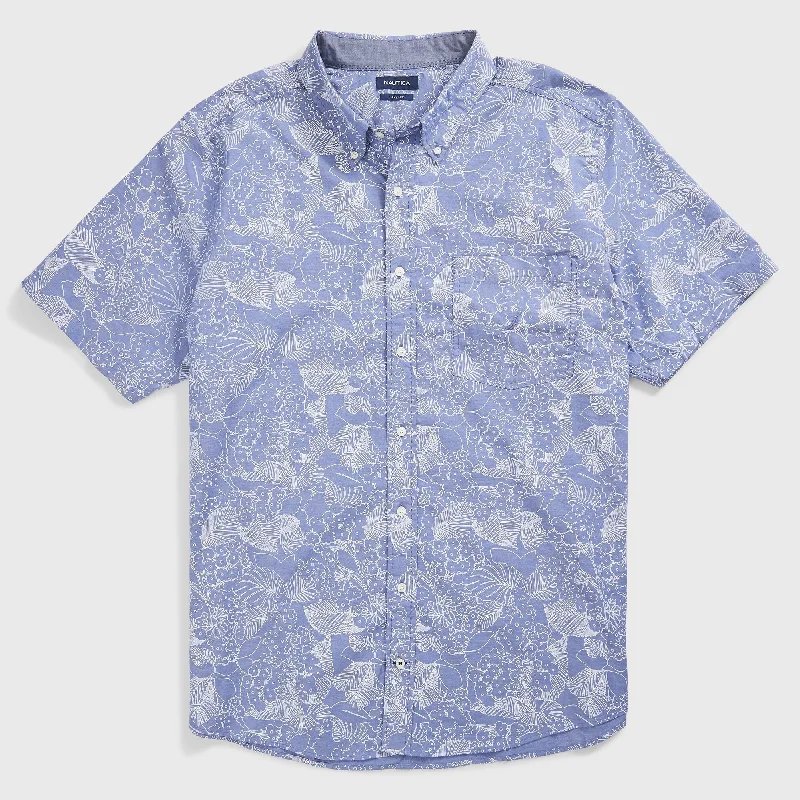 Men's tie - dye t - shirts with a bohemian styleNautica Mens Big & Tall Classic Fit Print Oxford Shirt Men's tie - dye t - shirts with a bohemian styleNautica Mens Big & Tall Classic Fit Print Oxford Shirt