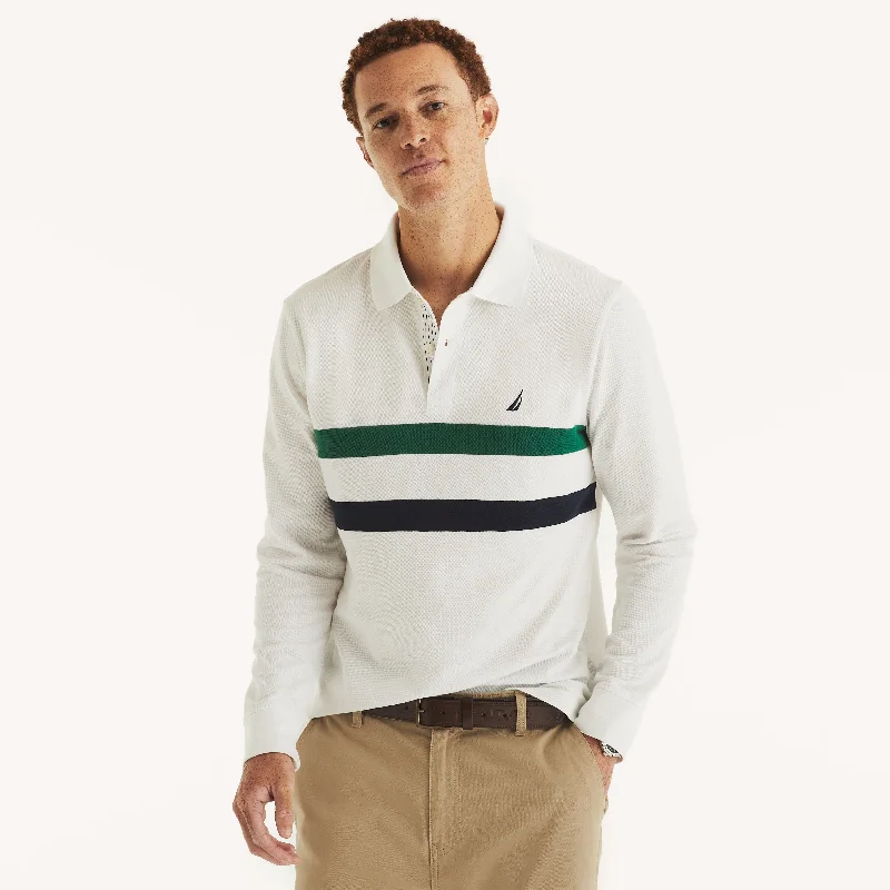 Men's tie - dye t - shirts with a bohemian styleNautica Mens Classic Fit Long-Sleeve Striped Polo Men's tie - dye t - shirts with a bohemian styleNautica Mens Classic Fit Long-Sleeve Striped Polo