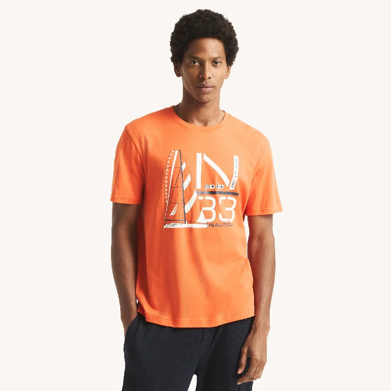 Men's tie - dye t - shirts with a bohemian styleNautica Mens Sailboat Sleep T-Shirt