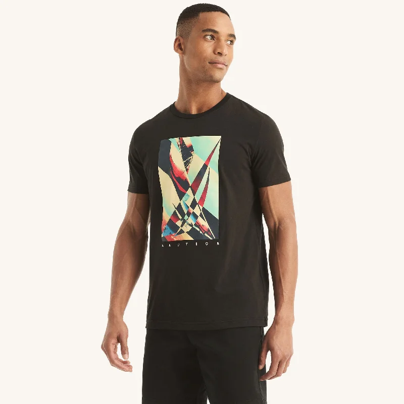 Men's v - neck muscle t - shirts for a body - building aestheticNautica Mens Sustainably Crafted J-Class Graphic T-Shirt Men's v - neck muscle t - shirts for a body - building aestheticNautica Mens Sustainably Crafted J-Class Graphic T-Shirt