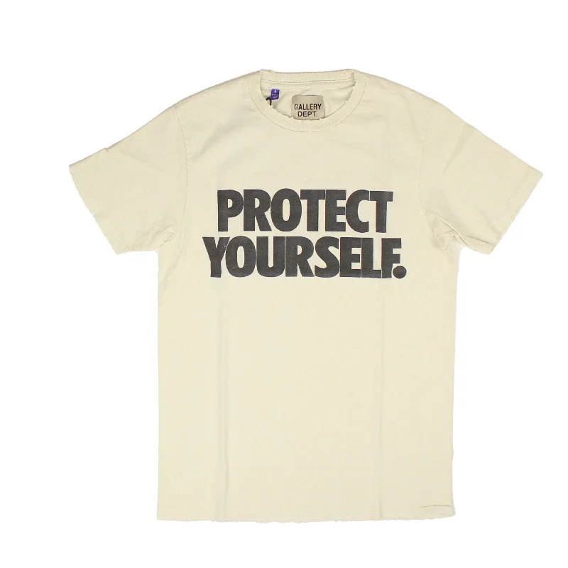 Men's polo t - shirts with a contrast collar for a preppy lookProtect Yourself T-Shirt Men's polo t - shirts with a contrast collar for a preppy lookProtect Yourself T-Shirt