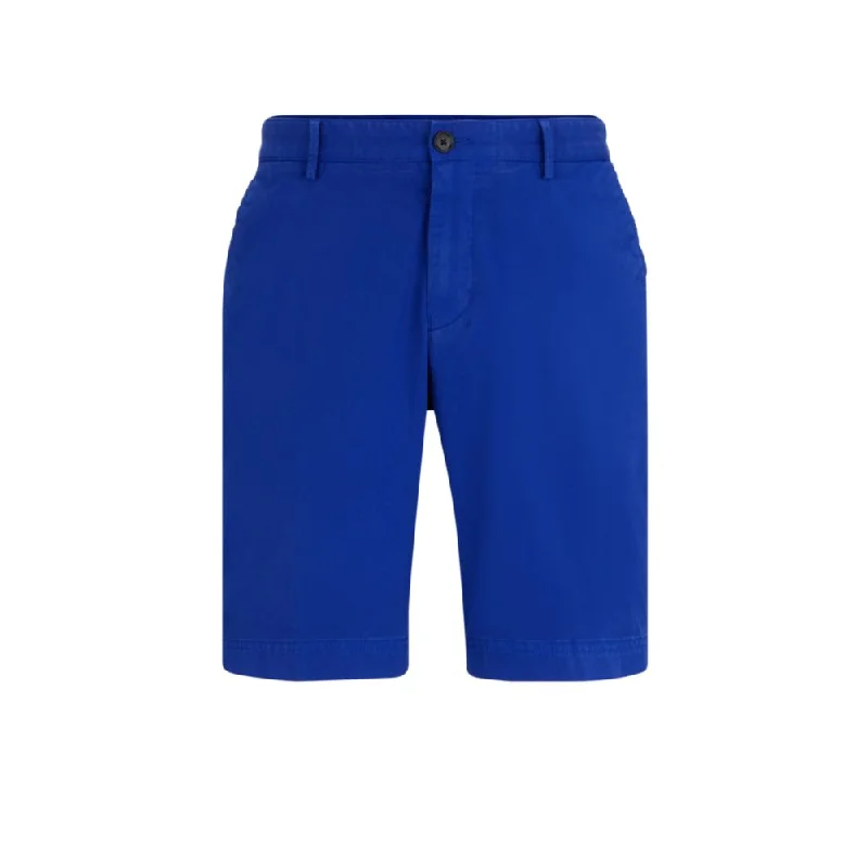 Men's distressed cotton shorts for a bohemian - inspired styleSlim-fit shorts in stretch-cotton gabardine Men's distressed cotton shorts for a bohemian - inspired styleSlim-fit shorts in stretch-cotton gabardine