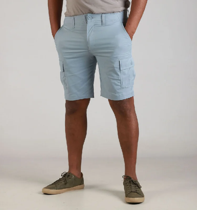 Men's high - waisted swim shorts with UPF protection for beach vacationsSTRETCH CARGO S24-LT BLUE Men's high - waisted swim shorts with UPF protection for beach vacationsSTRETCH CARGO S24-LT BLUE
