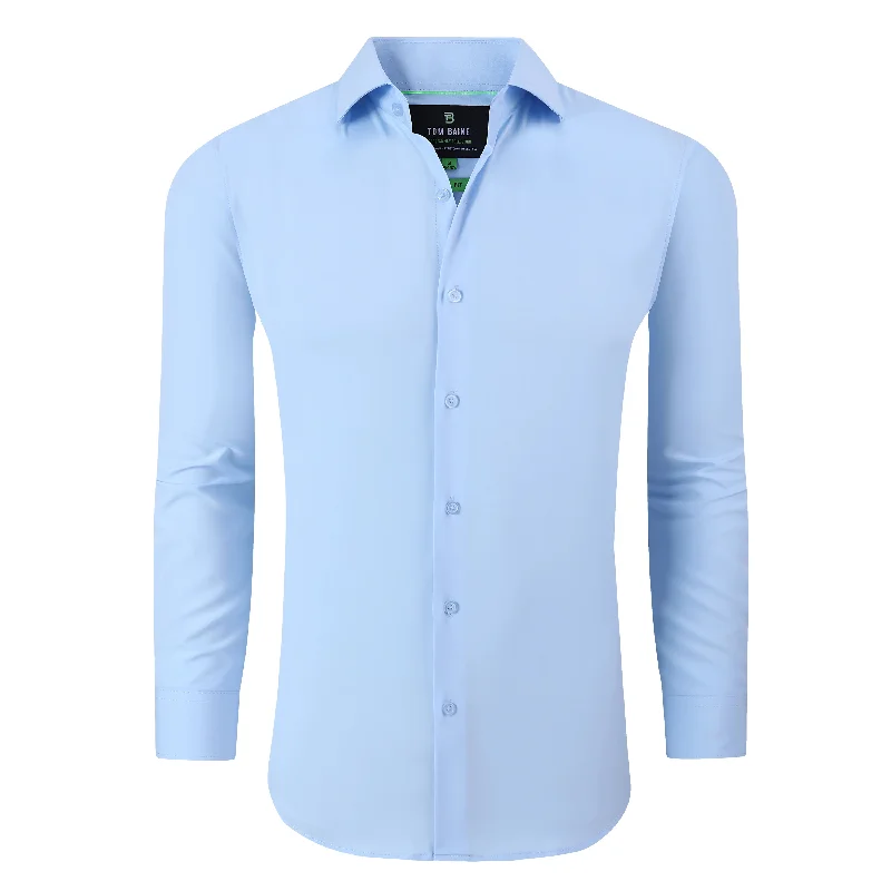 Men's moisture - wicking athletic t - shirts for intense workoutsTom Baine Performance Stretch Solid Button Down Men's moisture - wicking athletic t - shirts for intense workoutsTom Baine Performance Stretch Solid Button Down