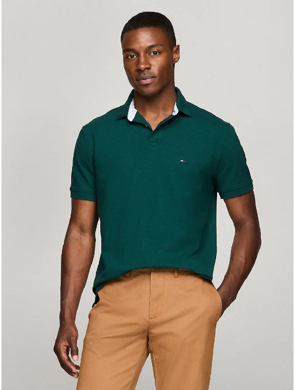 Men's button - front t - shirts with a unique artistic printTommy Hilfiger Men's Stretch Regular Fit Tommy Polo