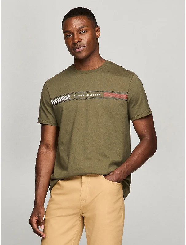 Men's UV - protection t - shirts for outdoor activities in the sunTommy Hilfiger Men's Tommy Stripe Graphic T-Shirt Men's UV - protection t - shirts for outdoor activities in the sunTommy Hilfiger Men's Tommy Stripe Graphic T-Shirt