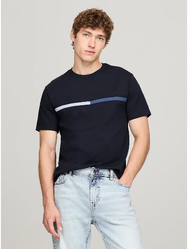 Men's eco - friendly recycled t - shirts for sustainable fashion choicesTommy Hilfiger Men's Tonal Flag Logo T-Shirt Men's eco - friendly recycled t - shirts for sustainable fashion choicesTommy Hilfiger Men's Tonal Flag Logo T-Shirt