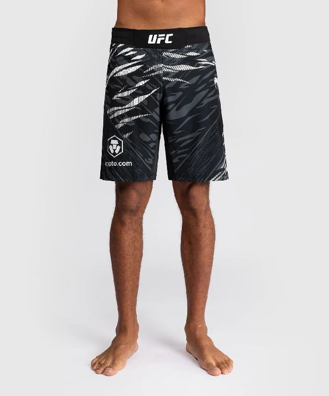Men's wide - leg linen blend shorts for a relaxed beachside vibeUFC Fusion by Venum Authentic Fight Night Men’s Fight Short - Long Fit - Black Men's wide - leg linen blend shorts for a relaxed beachside vibeUFC Fusion by Venum Authentic Fight Night Men’s Fight Short - Long Fit - Black