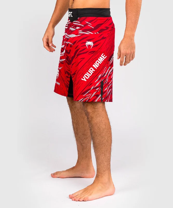 Men's camo print cargo shorts for outdoor adventuresUFC Fusion by Venum Personalized Authentic Fight Night Men's Fight Short - Long Fit - Red Men's camo print cargo shorts for outdoor adventuresUFC Fusion by Venum Personalized Authentic Fight Night Men's Fight Short - Long Fit - Red