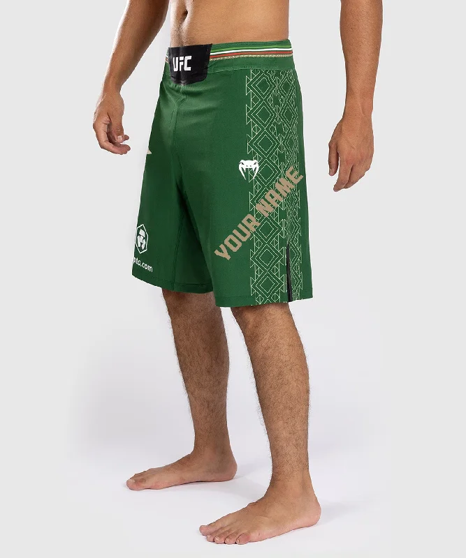 Men's camo print cargo shorts for outdoor adventuresUFC Noche by Venum Personalized Authentic Fight Night Men's Fight Short - Green