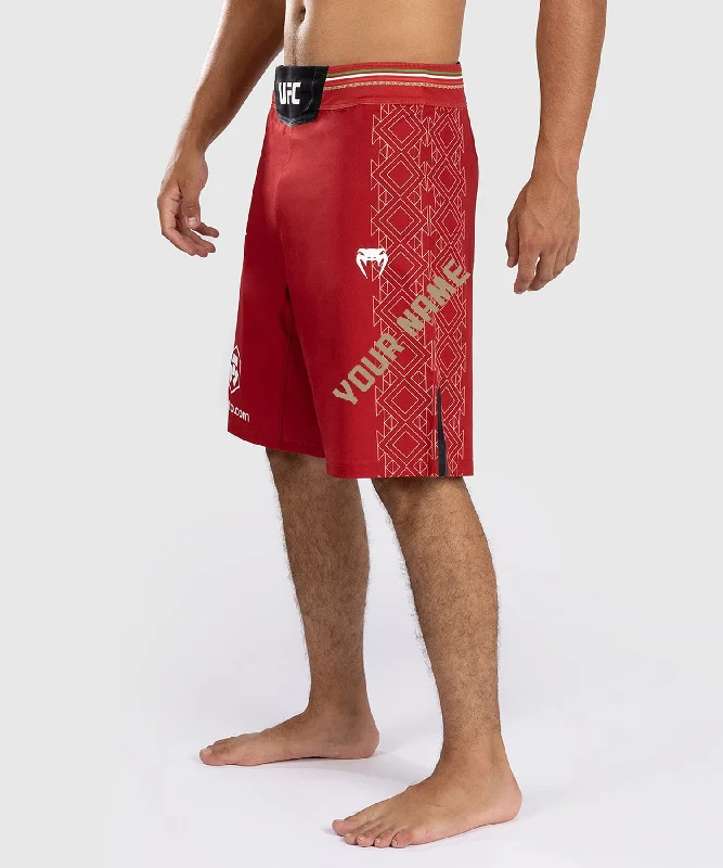 Men's floral print silk blend shorts for a unique night - out lookUFC Noche by Venum Personalized Authentic Fight Night Men's Fight Short - Red Men's floral print silk blend shorts for a unique night - out lookUFC Noche by Venum Personalized Authentic Fight Night Men's Fight Short - Red
