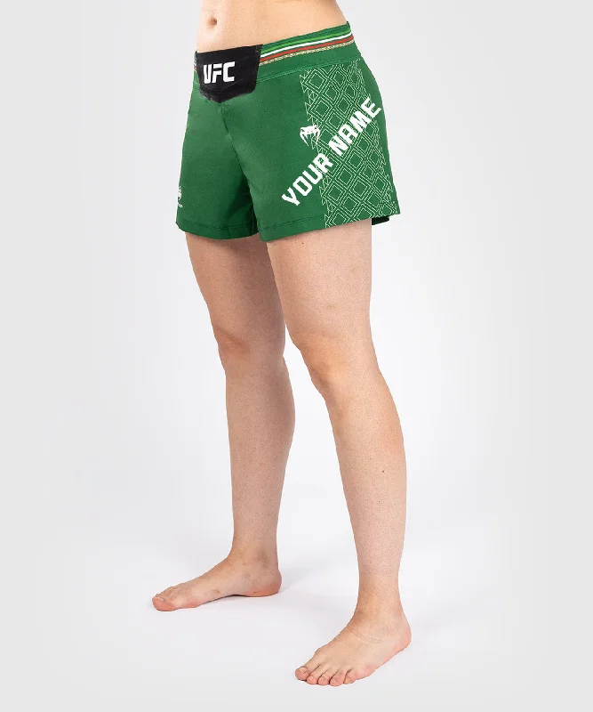 Men's checkered pattern wool shorts for a stylish winter layering optionUFC Noche by Venum Personalized Authentic Fight Night Women’s Fight Short – Green Men's checkered pattern wool shorts for a stylish winter layering optionUFC Noche by Venum Personalized Authentic Fight Night Women’s Fight Short – Green