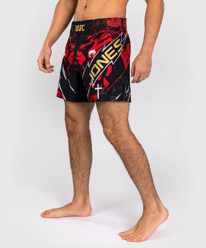 Men's wide - leg linen blend shorts for a relaxed beachside vibeUFC Unrivaled by Venum Jon Jones Men’s Short Fit Fight Short - Red Men's wide - leg linen blend shorts for a relaxed beachside vibeUFC Unrivaled by Venum Jon Jones Men’s Short Fit Fight Short - Red