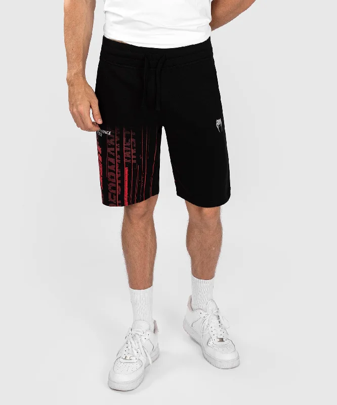 Men's drawstring casual linen shorts for a laid - back summer lookUFC Venum Performance Institute 2.0 Men’s Cotton Short - Black/Red Men's drawstring casual linen shorts for a laid - back summer lookUFC Venum Performance Institute 2.0 Men’s Cotton Short - Black/Red