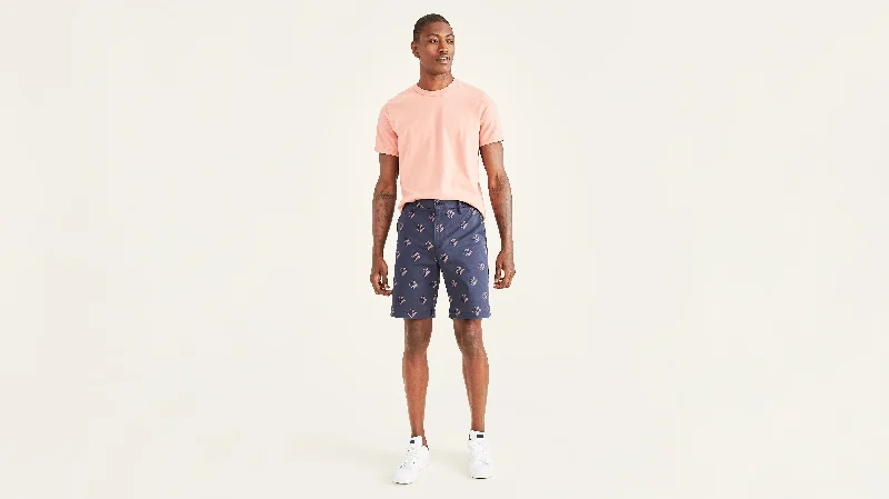 Men's floral print silk blend shorts for a unique night - out lookUltimate 9.5" Shorts (Big and Tall)