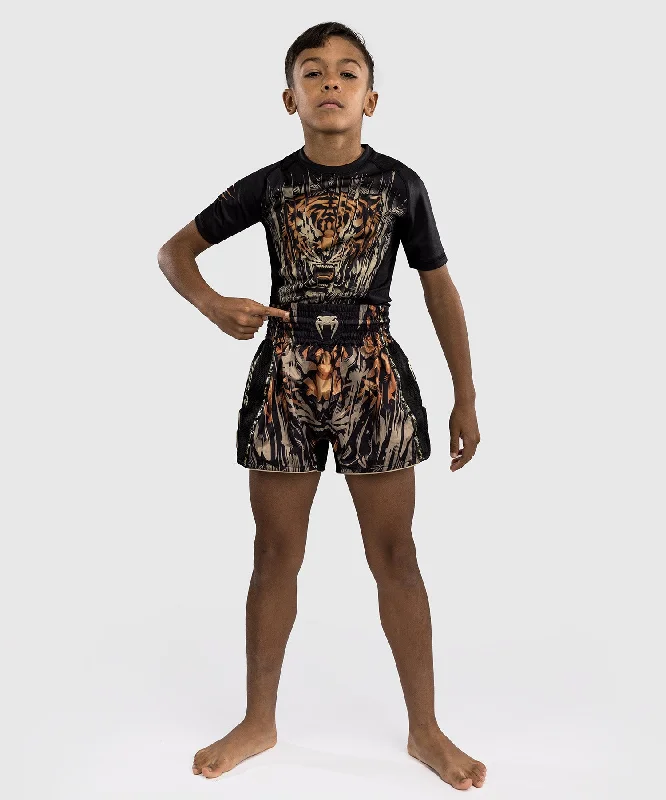 Men's button - fly denim work shorts for durability on the jobVenum Tiger Kids Muay Thai Shorts - Black/Neon Orange Men's button - fly denim work shorts for durability on the jobVenum Tiger Kids Muay Thai Shorts - Black/Neon Orange
