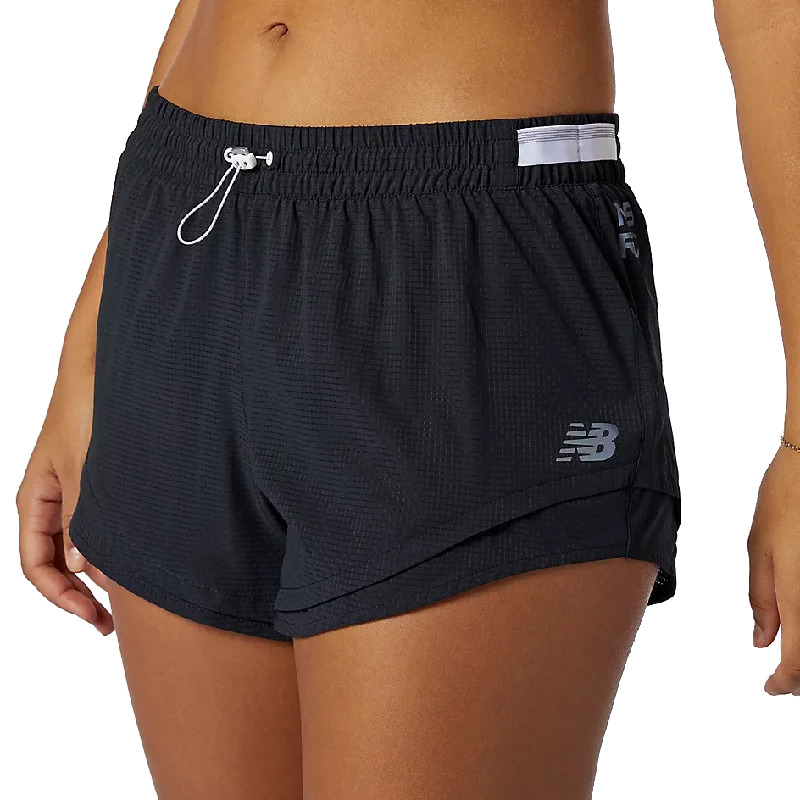 Men's side - stripe track shorts for a sporty running lookWomen's Q Speed Short