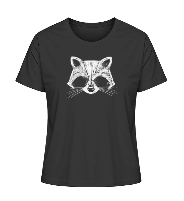 Men's tie - dye t - shirts with a bohemian styleWaschbär Maske  - Bio Damen Shirt