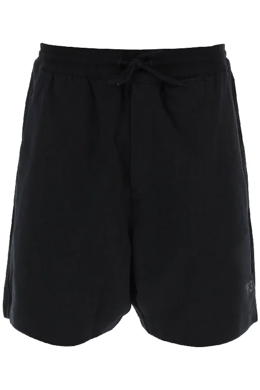 Men's pleated front twill shorts for a classic and sophisticated appearanceY-3 Men's French Terry Jogger Bermuda Shorts Men's pleated front twill shorts for a classic and sophisticated appearanceY-3 Men's French Terry Jogger Bermuda Shorts